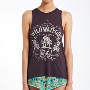 Spell Black Graphic Tank Top
